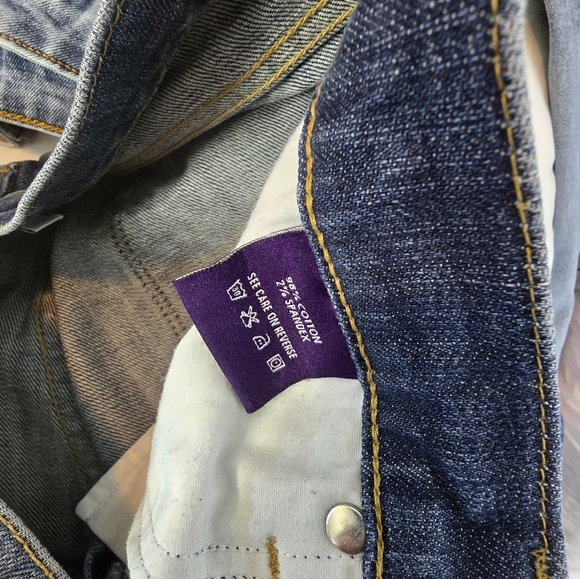 Vigoss Collection Distressed Bootcut Jeans Sz 7/8 29 - Picture 8 of 9